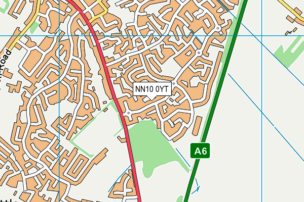 NN10 0YT map - OS VectorMap District (Ordnance Survey) NN10 0YT map - OS VectorMap District (Ordnance Survey)