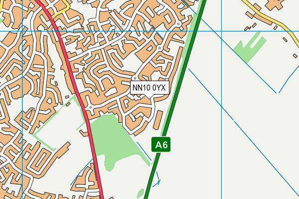 NN10 0YX map - OS VectorMap District (Ordnance Survey) NN10 0YX map - OS VectorMap District (Ordnance Survey)