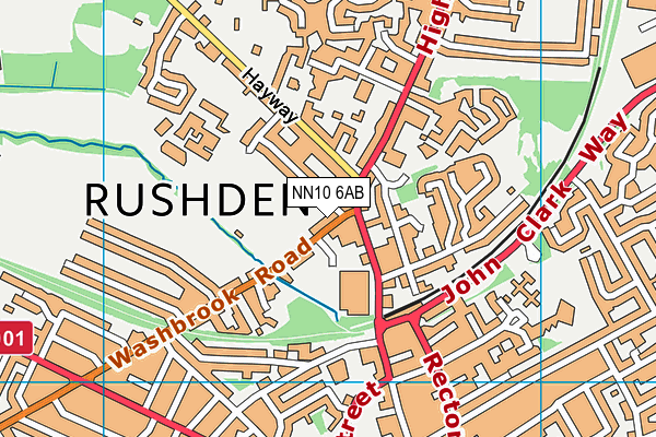 NN10 6AB map - OS VectorMap District (Ordnance Survey)