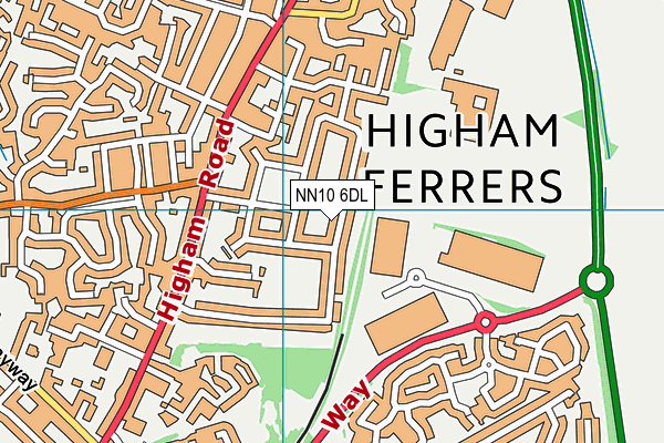 NN10 6DL map - OS VectorMap District (Ordnance Survey)