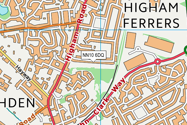 NN10 6DQ map - OS VectorMap District (Ordnance Survey)