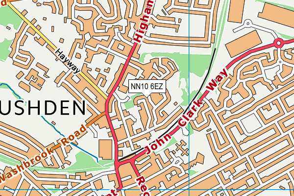 NN10 6EZ map - OS VectorMap District (Ordnance Survey)