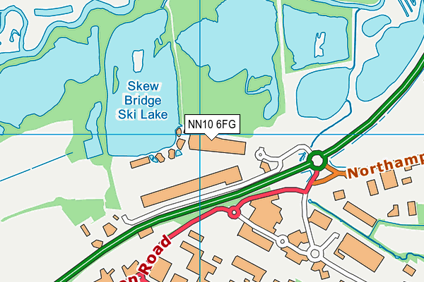 NN10 6FG map - OS VectorMap District (Ordnance Survey) NN10 6FG map - OS VectorMap District (Ordnance Survey)