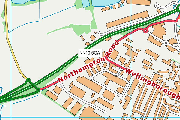 NN10 6GA map - OS VectorMap District (Ordnance Survey) NN10 6GA map - OS VectorMap District (Ordnance Survey)