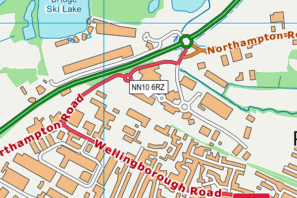 NN10 6RZ map - OS VectorMap District (Ordnance Survey)