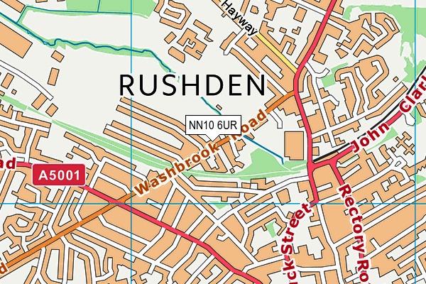 NN10 6UR map - OS VectorMap District (Ordnance Survey)