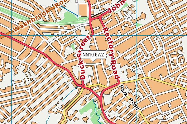 NN10 6WZ map - OS VectorMap District (Ordnance Survey)
