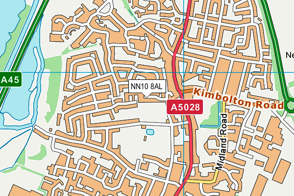 NN10 8AL map - OS VectorMap District (Ordnance Survey)