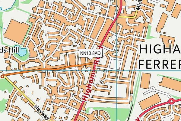NN10 8AQ map - OS VectorMap District (Ordnance Survey)