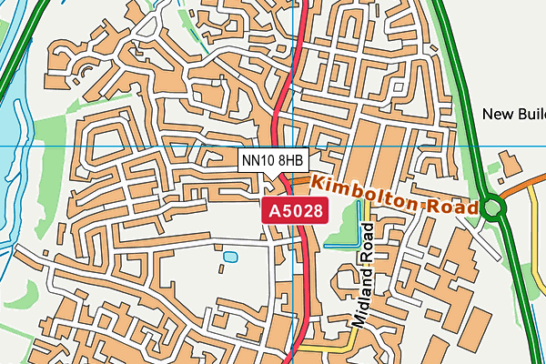 NN10 8HB map - OS VectorMap District (Ordnance Survey)