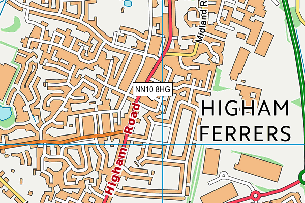 NN10 8HG map - OS VectorMap District (Ordnance Survey)