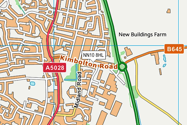 NN10 8HL map - OS VectorMap District (Ordnance Survey) NN10 8HL map - OS VectorMap District (Ordnance Survey)
