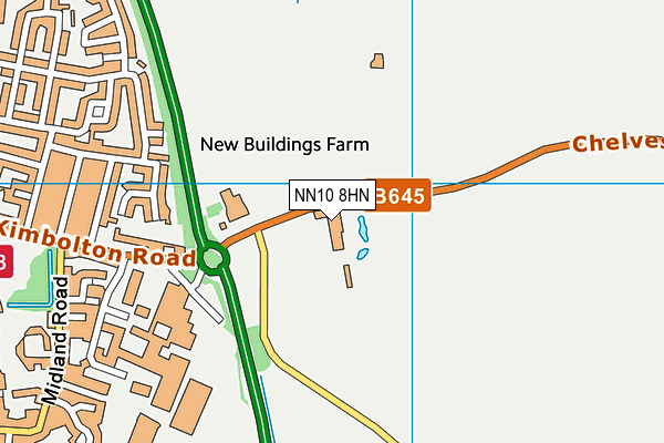 NN10 8HN map - OS VectorMap District (Ordnance Survey)