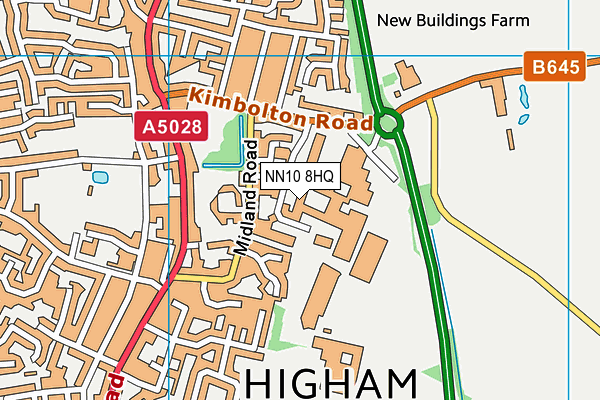 NN10 8HQ map - OS VectorMap District (Ordnance Survey)