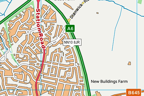 NN10 8JR map - OS VectorMap District (Ordnance Survey)