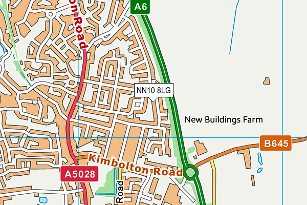 NN10 8LG map - OS VectorMap District (Ordnance Survey)