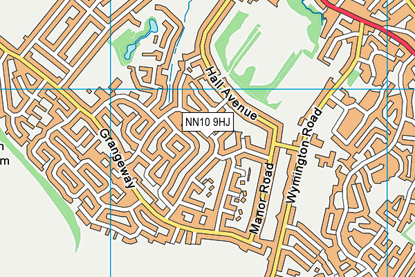 NN10 9HJ map - OS VectorMap District (Ordnance Survey) NN10 9HJ map - OS VectorMap District (Ordnance Survey)