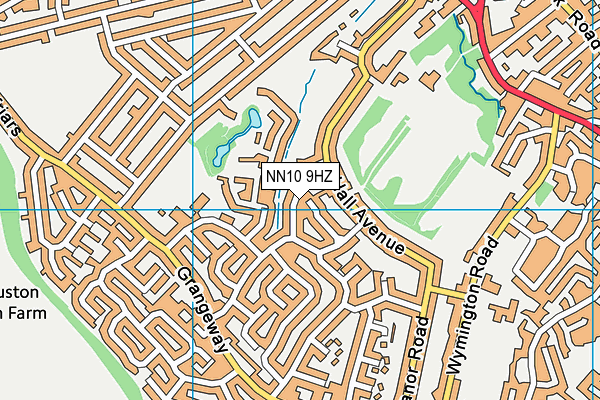 NN10 9HZ map - OS VectorMap District (Ordnance Survey) NN10 9HZ map - OS VectorMap District (Ordnance Survey)