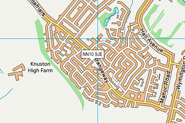 NN10 9JE map - OS VectorMap District (Ordnance Survey) NN10 9JE map - OS VectorMap District (Ordnance Survey)