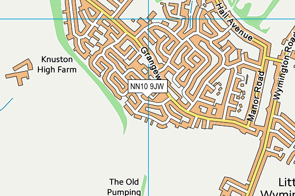 NN10 9JW map - OS VectorMap District (Ordnance Survey) NN10 9JW map - OS VectorMap District (Ordnance Survey)
