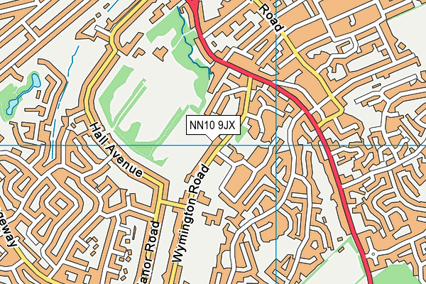 NN10 9JX map - OS VectorMap District (Ordnance Survey) NN10 9JX map - OS VectorMap District (Ordnance Survey)