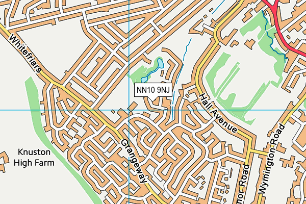 NN10 9NJ map - OS VectorMap District (Ordnance Survey)