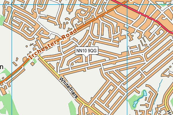 NN10 9QG map - OS VectorMap District (Ordnance Survey) NN10 9QG map - OS VectorMap District (Ordnance Survey)