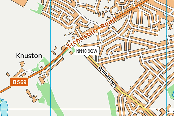 NN10 9QW map - OS VectorMap District (Ordnance Survey)