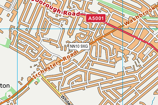 NN10 9XG map - OS VectorMap District (Ordnance Survey)