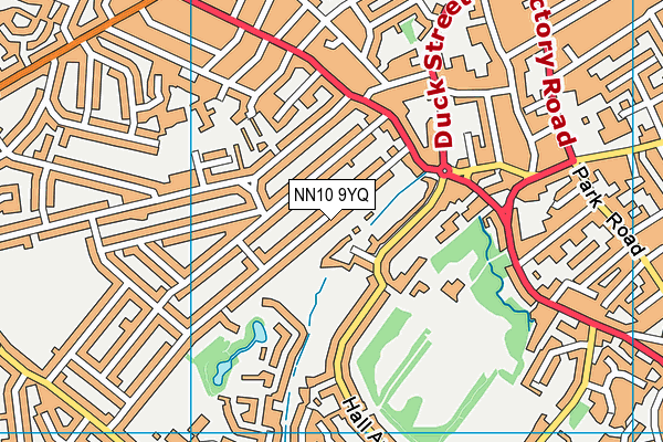NN10 9YQ map - OS VectorMap District (Ordnance Survey)