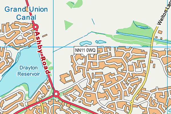 NN11 0WQ map - OS VectorMap District (Ordnance Survey)