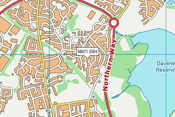 NN11 0XH map - OS VectorMap District (Ordnance Survey) NN11 0XH map - OS VectorMap District (Ordnance Survey)