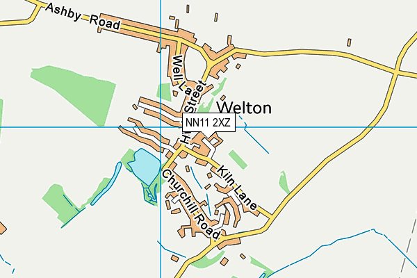 NN11 2XZ map - OS VectorMap District (Ordnance Survey)