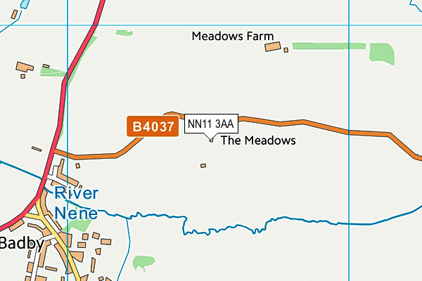 NN11 3AA map - OS VectorMap District (Ordnance Survey) NN11 3AA map - OS VectorMap District (Ordnance Survey)