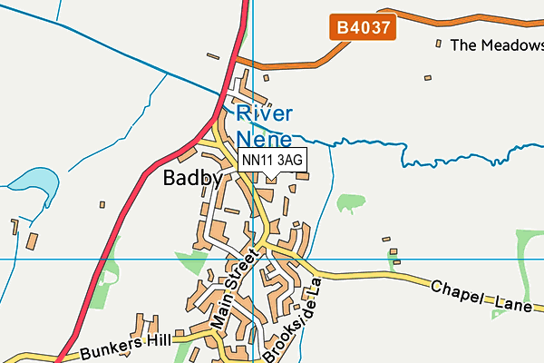 NN11 3AG map - OS VectorMap District (Ordnance Survey) NN11 3AG map - OS VectorMap District (Ordnance Survey)