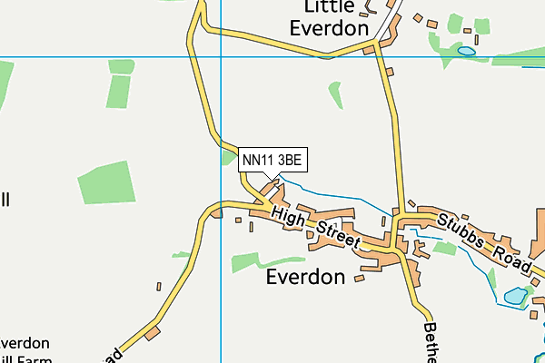 NN11 3BE map - OS VectorMap District (Ordnance Survey) NN11 3BE map - OS VectorMap District (Ordnance Survey)