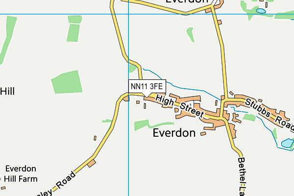 NN11 3FE map - OS VectorMap District (Ordnance Survey)