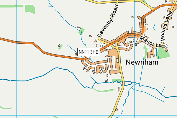 NN11 3HE map - OS VectorMap District (Ordnance Survey) NN11 3HE map - OS VectorMap District (Ordnance Survey)