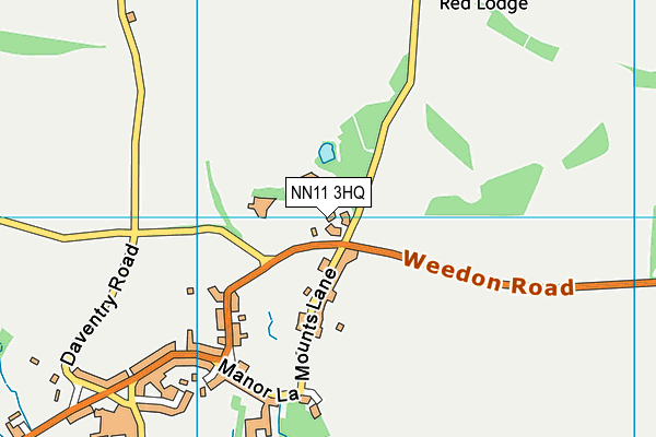 NN11 3HQ map - OS VectorMap District (Ordnance Survey) NN11 3HQ map - OS VectorMap District (Ordnance Survey)