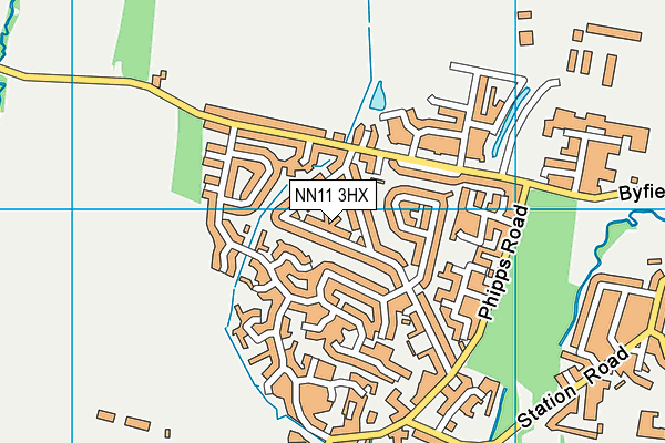 NN11 3HX map - OS VectorMap District (Ordnance Survey) NN11 3HX map - OS VectorMap District (Ordnance Survey)