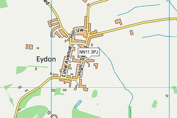 NN11 3PJ map - OS VectorMap District (Ordnance Survey)