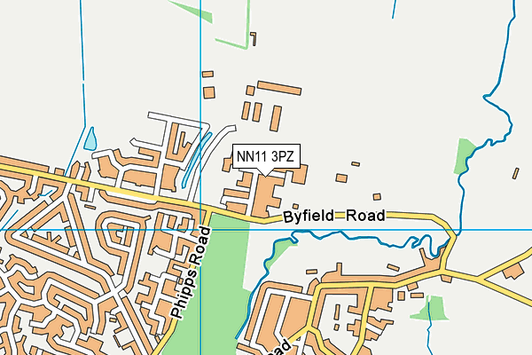 NN11 3PZ map - OS VectorMap District (Ordnance Survey) NN11 3PZ map - OS VectorMap District (Ordnance Survey)