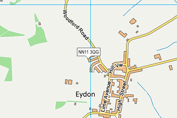 NN11 3QG map - OS VectorMap District (Ordnance Survey) NN11 3QG map - OS VectorMap District (Ordnance Survey)