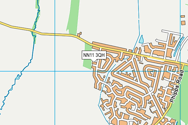 NN11 3QH map - OS VectorMap District (Ordnance Survey) NN11 3QH map - OS VectorMap District (Ordnance Survey)