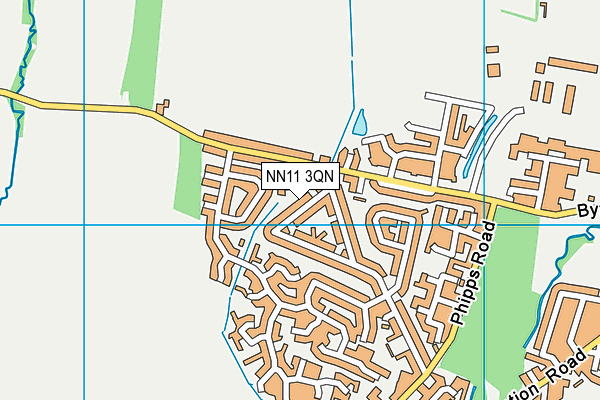 NN11 3QN map - OS VectorMap District (Ordnance Survey) NN11 3QN map - OS VectorMap District (Ordnance Survey)
