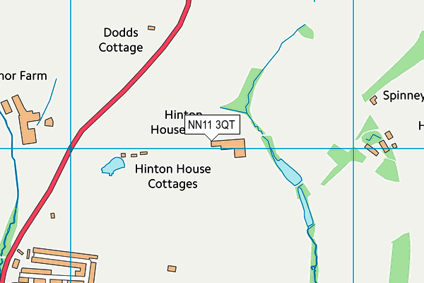 NN11 3QT map - OS VectorMap District (Ordnance Survey)