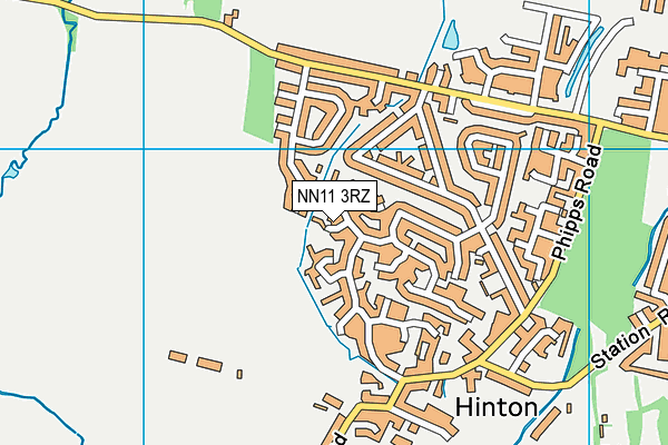 NN11 3RZ map - OS VectorMap District (Ordnance Survey) NN11 3RZ map - OS VectorMap District (Ordnance Survey)