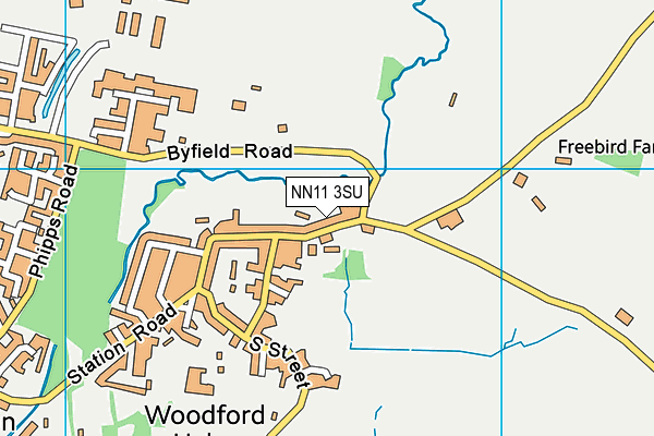 NN11 3SU map - OS VectorMap District (Ordnance Survey) NN11 3SU map - OS VectorMap District (Ordnance Survey)