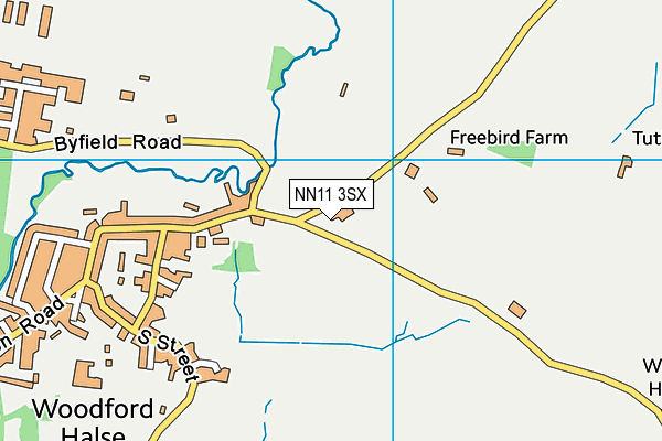 NN11 3SX map - OS VectorMap District (Ordnance Survey)