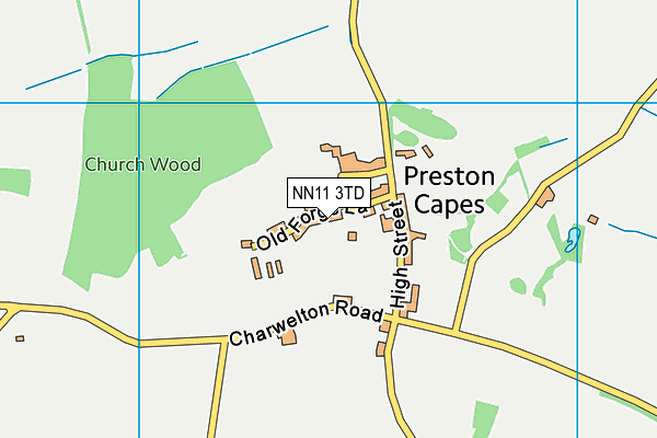 NN11 3TD map - OS VectorMap District (Ordnance Survey)